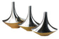 Blumenvase Schiffchen aus Metall Design Vase Aluminium Dekovase