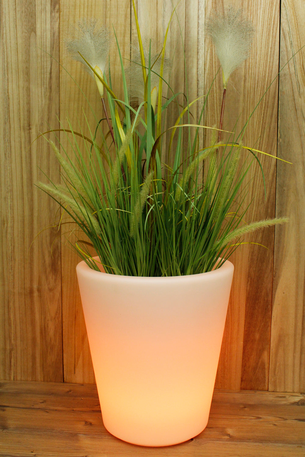 Arnusa Oasis Lights Blumentopf PL124 40 cm Kübel Topf Vase beleuchtet LED