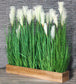 Raumtrenner Pampas Gräser 120 x 118 cm Kunstpflanze