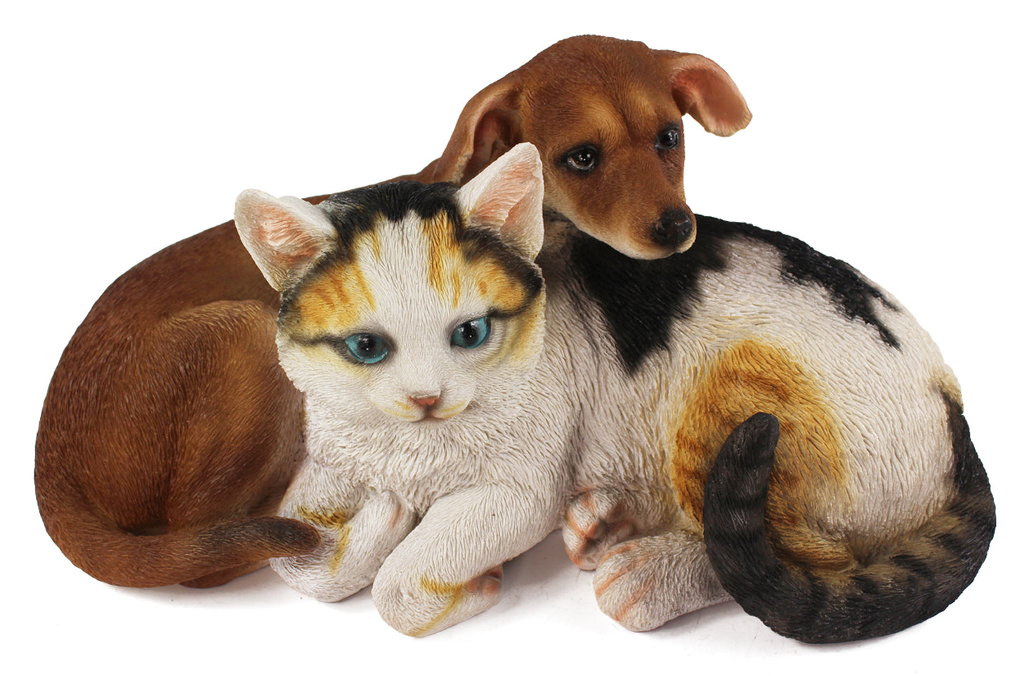 Tierfigur Hund und Katze Gartenfigur 34cm