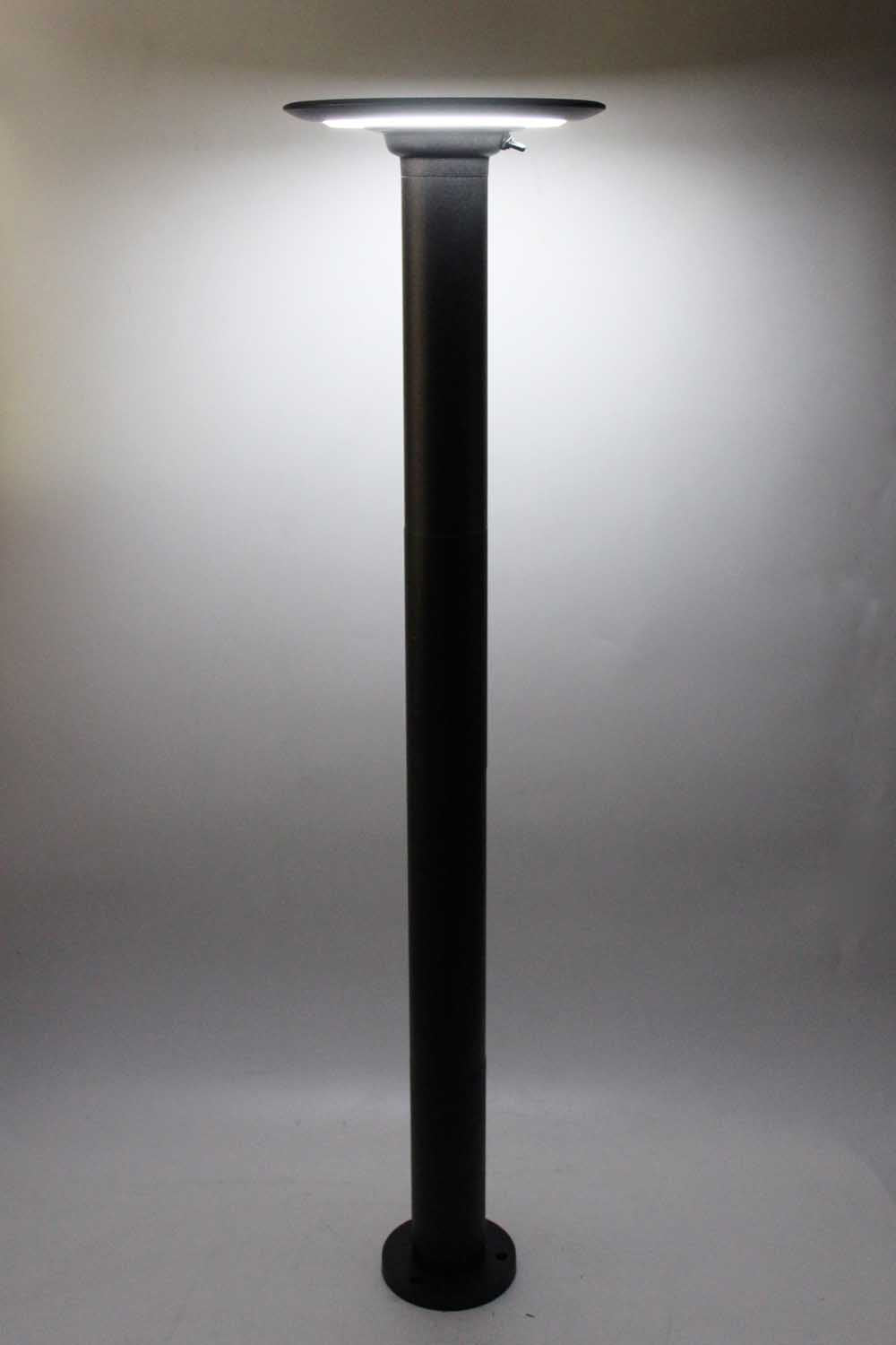 LED Solar Gartenleuchte 98cm moderne Gartenlampe Aluminium