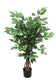 Künstliche Pflanze Ficus 110 cm mit 2 Stämmen fertig im Topf künstliche Pflanze