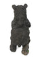 Tierfigur Bär mit Fisch Gartenfigur Teichdekoration
