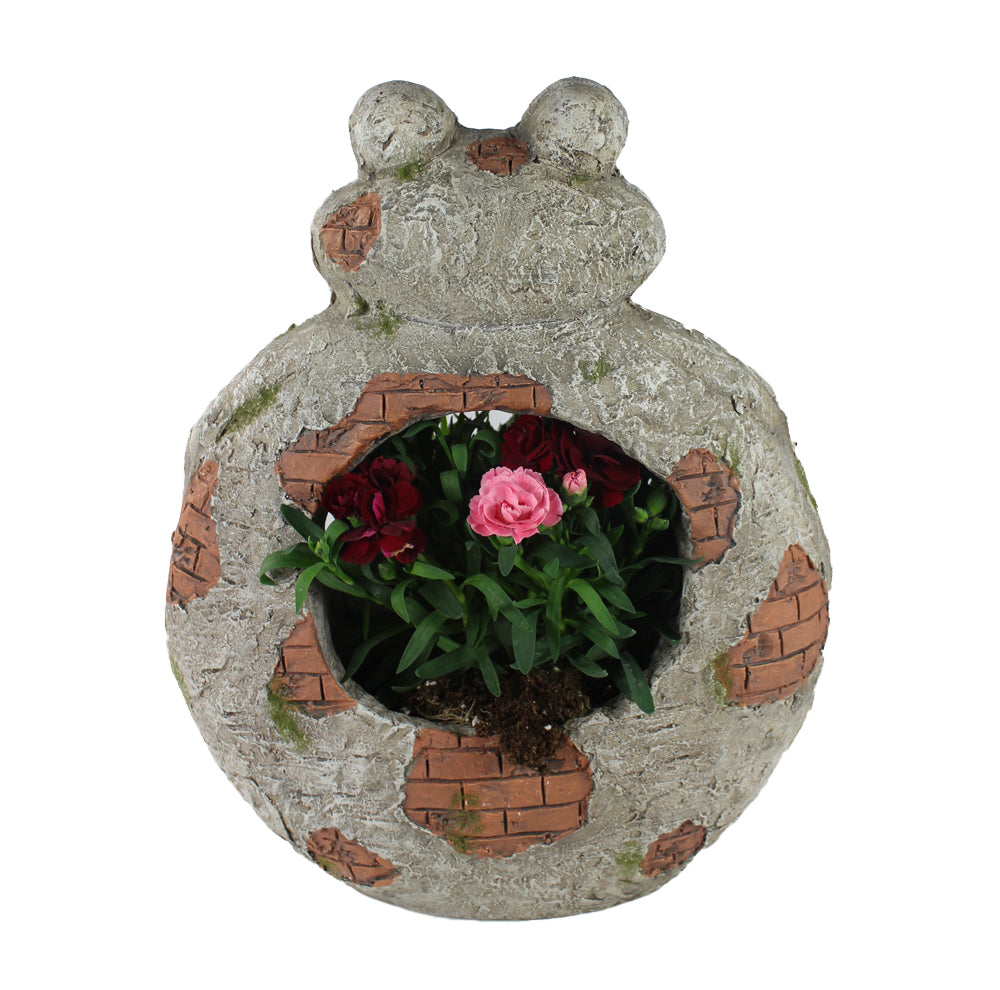 Blumentopf Frosch mit Pflanztopf Dekorativer Blumenkübel