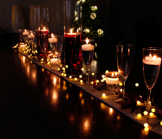 LED Cluster Lichterkette Leuchtkugeln 120 LED warmweiß Weihnachtsbeleuchtung