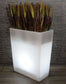 Großer LED Blumenkübel beleuchtet RGB mit Fernbedienung Pflanzkübel modern Blumentopf Akku und Netzkabel