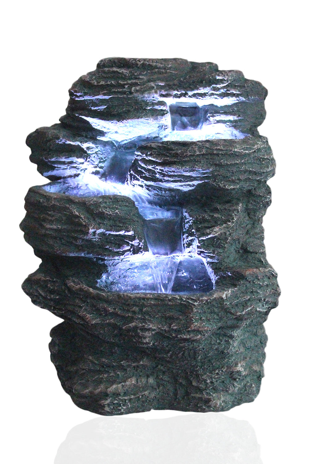 Springbrunnen Niagara mit LED Beleuchtung IN-&OUTDOOR Zimmerbrunnen Gartenbrunnen Luftbefeuchter