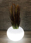 Moderner runder beleuchteter Blumenkübel 35x24 cm Pflanzgefäß Blumentopf LED RGB mit Akku und Netzteil
