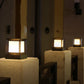 Solarlampe Pfosten Lampe Zaunbeleuchtung Pfostenleuchte 10x10x14 cm mit Fernbedienung Solarleuchte 3,7V 1200 mAh