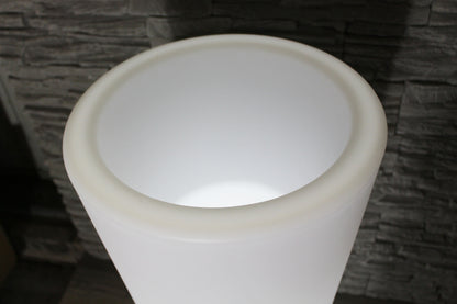 Moderner beleuchteter Blumenkübel 90x37 cm Pflanzgefäß Blumentopf LED RGB mit Akku und Netzteil