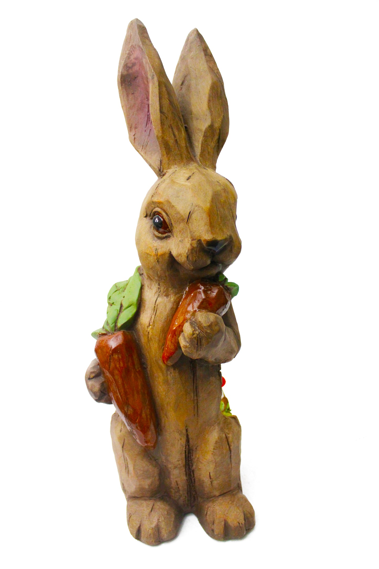 Große Solar Gartenfigur Hase mit LED Beleuchtung 51 cm Gartendeko Solarleuchte Solarlampe