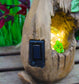 Große Solar Gartenfigur Hase mit LED Beleuchtung 51 cm Gartendeko Solarleuchte Solarlampe